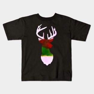 Acrylic paint cosmic deer Kids T-Shirt